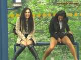 016109 Eve & Robyn Take An Extremely Public Pee As The Traffic Roars  7