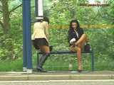 016109 Eve & Robyn Take An Extremely Public Pee As The Traffic Roars  9