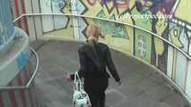 047036 Rock Chick Yassie Takes A Daring Pee In The Underpass 5
