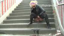 047036 Rock Chick Yassie Takes A Daring Pee In The Underpass 7