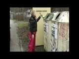 Get an Archive Video with Monika in her shiny nylon Downwear 7