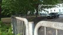 047031 Rock Chick Yassie Takes A Cheeky Pee On The Car Park Ramp  4