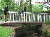 029011 Robyn Takes A Standing Pee Off The Park Bridge 7