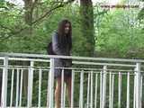 029011 Robyn Takes A Standing Pee Off The Park Bridge 8