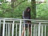 029011 Robyn Takes A Standing Pee Off The Park Bridge 9