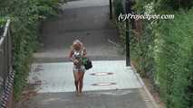 047022 Yassie Has To Stop For A Pee On The Flight Of Steps 4