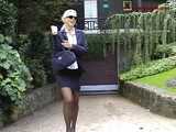 025007 Genevieve Pees In A Driveway 8