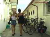 016146 Eve Takes A Very Daring Pee On The Busy Promanade 8