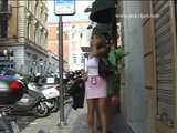 023069 Ewa Actually Pees Whilst Seated In A Pavement Cafe 4