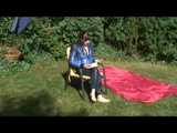 Get 4 short Videos with Julia enjoying her shiny nylon Downwear from our Archives. 7