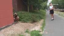 047005 Yassie Ignores Passersby To Pee On The Towpath 6