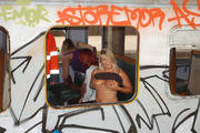 Blowjob with the train-checker 7