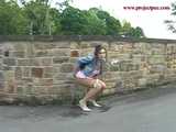 029002 Robyn Takes A Neat Pee In The Roadside Drain 4