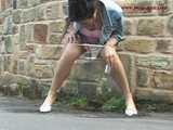 029002 Robyn Takes A Neat Pee In The Roadside Drain 6