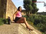 016135 Eve Takes A Sneaky Pee Into The Stagnant River 4