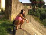 016135 Eve Takes A Sneaky Pee Into The Stagnant River 9