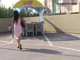 016133 Eve Takes A Daring Emergency Pee In The Supermarket Drain 5