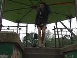 016107 Eve Pees On The Bansdtand Steps 6