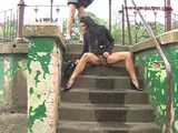 016107 Eve Pees On The Bansdtand Steps 9