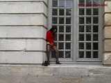 016095 Eve Takes A Crazy Pee From A Window Ledge 6