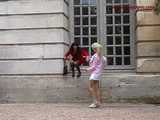 016095 Eve Takes A Crazy Pee From A Window Ledge 9