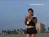 033005 Renee Takes A Daring Pee On Muscle Beach 5