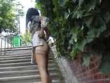 016079 Eve Takes A Pee In The Stairway Drain Channel 9