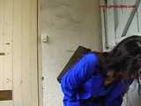 016085 Eve Takes An Urgent Pee In The Montmartre Museum Entrance 8