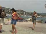 030015 Salma Pees Down The Harbour Steps 4