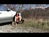 037003 Carmen Takes A Pee By A Parked Car 6