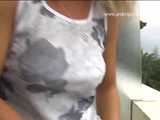 023074 The Plumber Is Working In The Bathroom And So Ewa Pees On The Balcony 5