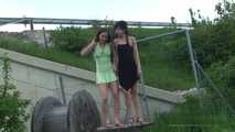 045000&046000 Julia & Jenny Have A Wild Public Peeing Contest 5