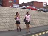 029014 Desperate Robyn Pees Down A Drain On  A Busy Street 5