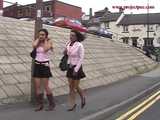 029014 Desperate Robyn Pees Down A Drain On  A Busy Street 6