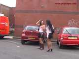 029014 Desperate Robyn Pees Down A Drain On  A Busy Street 9