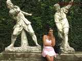 016121 Eve Enhances The Statues By Peeing Beside Them 5