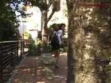 016128 Eve Has To Pee From A Bench Before Entering San Gimignano 8