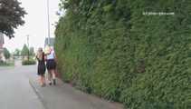 048004 Sandra Pees In Someone's Car Port 6