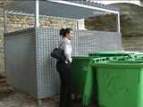 016078 Eve Is Spotted Taking A Pee Beside The bins 4
