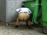 016078 Eve Is Spotted Taking A Pee Beside The bins 5