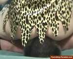 Svetlana's leo-skirt facesitting 8