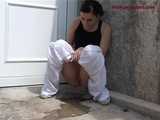 033001 Renee Forgets Her Key And Has To Pee On The Doorstep 7